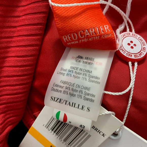 Red Carter Two-Piece Bikini Set Red Multicolor - Picture 10 of 12